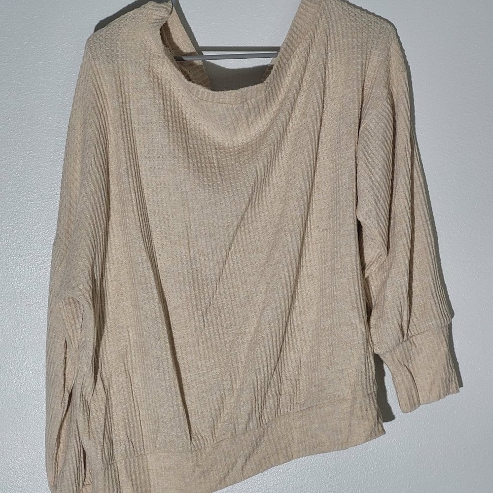 Pink Lily Large Off the shoulder sweater